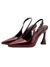 Patent Leather Slingback Pumps