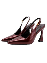 Patent Leather Slingback Pumps