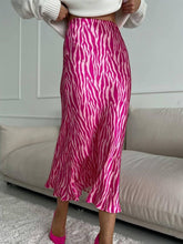 French print fashionable fishtail skirt
