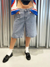 Light Blue Denim Sparkling Shorts