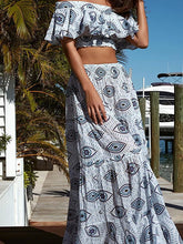 Ruffle Bandeau Evil Eye Bikini Set
