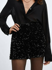 Sequin Embroidered Jacket & Shorts