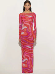 Marm Chiffon Maxi Dress