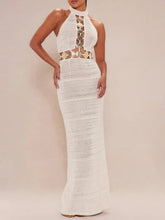 Maldivian Crochet Maxi Dress - Cream
