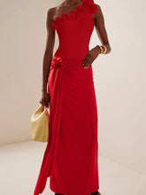One-Shoulder 3D Floral Honeymoon Swimsuit