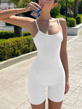 Suspenders Playsuit White