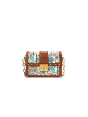Animal Print Chain Crossbody Bag