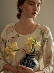 Eco-Friendly Fiber Printed Pajama Set
