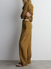 Shawl Lapel Suits Pants Set