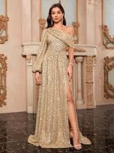 One-Shoulder Sequin Dress