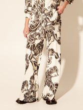 Exquisite Floral Print Elastic Loose Pocket Wide Leg Pants