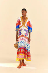 Vivid Garden Maxi Dress