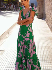 Floral Print Resort Swimsuit Set