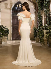 Strapless Mesh Back Dress