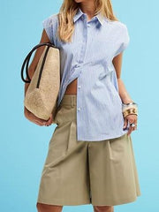Striped Sleeveless Shirt