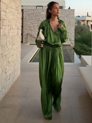 Sienna �Satin Pants Set