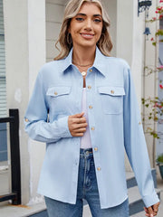 Adjustable Sleeve Casual Long-Sleeve Shirt