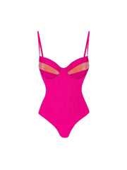 Neon One-Piece Swimsuit Set