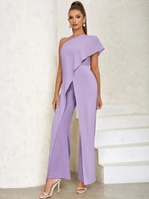 One-Shoulder Hollow Back Jumpsuit