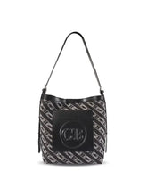 Washed Denim Commuter Crossbody Bag