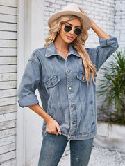 Women's Fall Loose-Fit Denim Jacket
