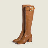 Autumn Belt buckle skinny Boots