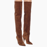 Suede trouser legs Boots