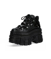 Gothic metal feminine function wind high top flame millennial punk platform Shoes