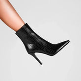 Kaky's Slim High Heeled Pointed Short Boots