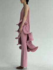 Loulou Pleated Midi Dress