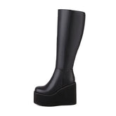 Autumn Winter Wedges Knee High Boots