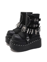 Women's Pu Leather Ankle Boots