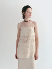 Hollow Out Embroidered Cami Top