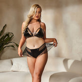 Women Sluzu bondage lingerie Set Latina Bra & Panty