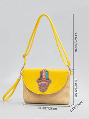 Grass Woven Crossbody Bag