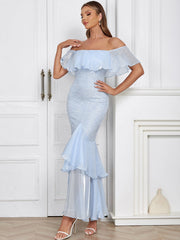Lace Peplum Bustier Dress