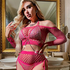 Extreme Sexy Blonde Lingerie Set Chubby Sexy Mesh Lingerie Wife Bra Panties