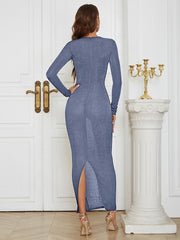 Asymmetric Slit Dress