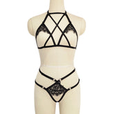 Slutty Sexy Lingerie Bra Set Intimate Black Body Harness Lingerie Women Bra Panties