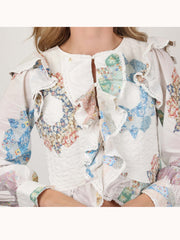 Quilted Bodice Table Cloth Blouse