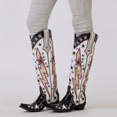 White Western Boots