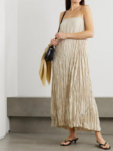 Crinkled Doll Maxi Dress - Neutrals