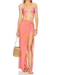 Tropical Floral Triangle Bikini Set
