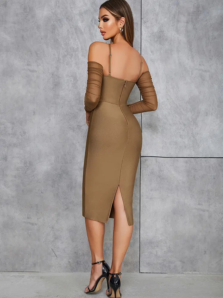 Off-Shoulder Backless Dress