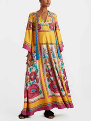 Magnifico Printed Maxi Dress - Marigold