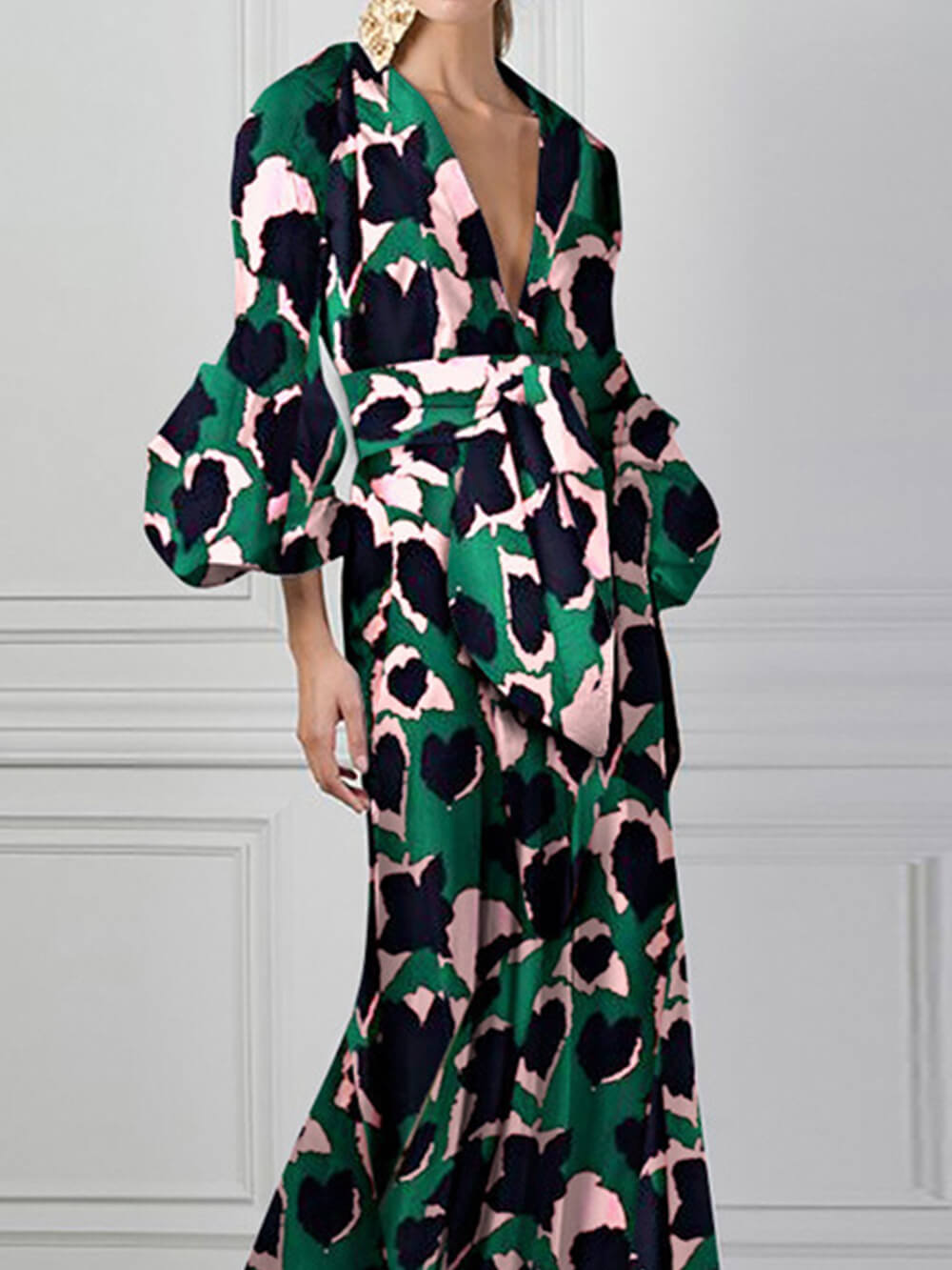V-Neck Maxi Dress