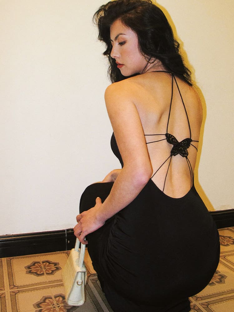 Butterfly Back Dress