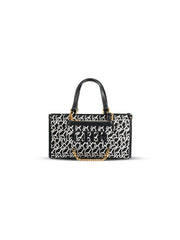 Jacquard Stitch Convertible Commuter Backpack Tote
