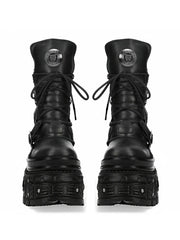 retro platform men's and women's cool heavy metal motorcycle style Spanish trend punk knight Boots