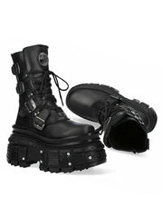 retro platform men's and women's cool heavy metal motorcycle style Spanish trend punk knight Boots